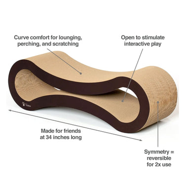 PetFusion Cat Scratcher Lounge – Deluxe